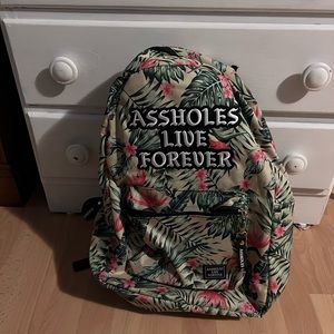 Assholes live forever backpack